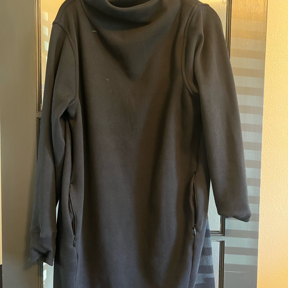 Athleta Black mockneck sweatshirt Dress